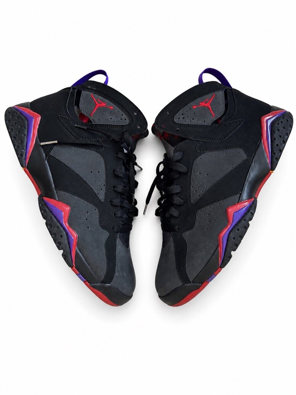Nike Air Jordan 7 Retro Raptors 2012 Black Red Purple 304775-043 Men’s 8.5
